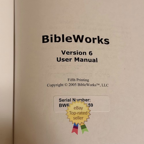 RARE BibleWorks 6 Software Windows CD for Biblical Exegesis Research - TESTED - Picture 3 of 9