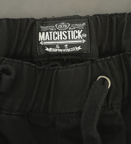 Matchstick Skinny Jogger Pants Mens XL 34 Black Mid Rise Elastic Waistband - Picture 6 of 15