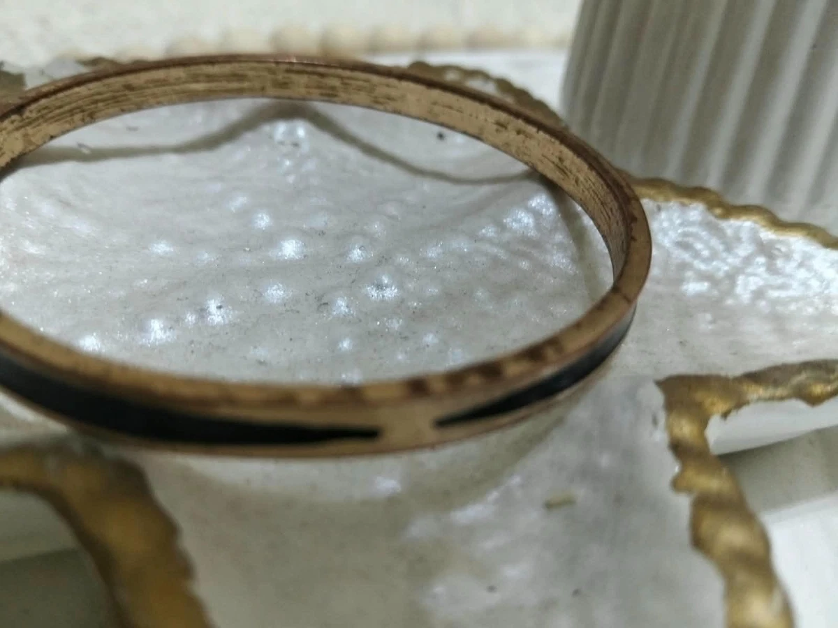 Gold Tone Bangle Bracelet Lightweight Two Tone Elegant Jewelry