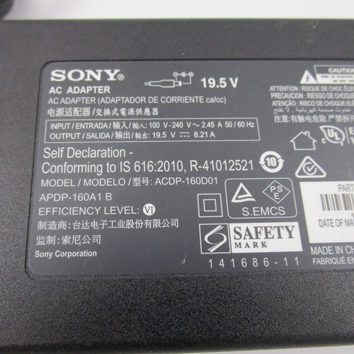 Genuine Sony LCD TV 19.5V 8.21A Replacement AC Adapter ACDP-160D01 ACDP-160E01 - Picture 2 of 5