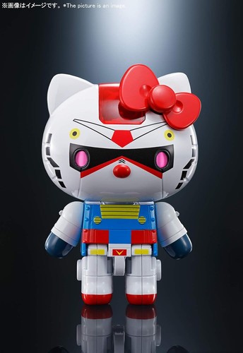 Figura de acción Chogokin Mobile Suit Gundam Hello Kitty Diecast ABS TamashiiNation - Imagen 9 de 11