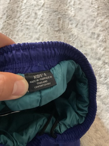 Kids Purple Patagonia Vintage Pants Teal Accents Size 4 - Picture 5 of 7