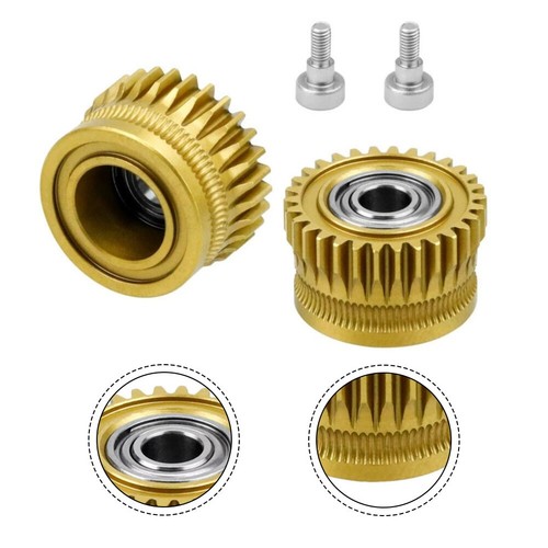Gold Dual Gear Extruder Kit for 3D Printers Designed for Optimal Performance - Zdjęcie 3 z 7