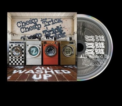 CHEAP TRICK All Washed Up Graphite Marbled CD W/ Signed Insert In Hand 