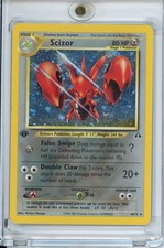 POKEMON SCIZOR NEO DISCOVERY 1ST EDITION HOLO RARE 10/75 NM