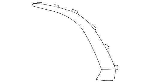Genuine Mercedes-Benz Grille Molding 167-885-08-10