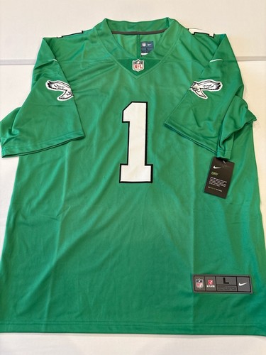 NEW NFL Philadelphia Eagles Jalen Hurts Nike On Field Jersey NWT Green Large