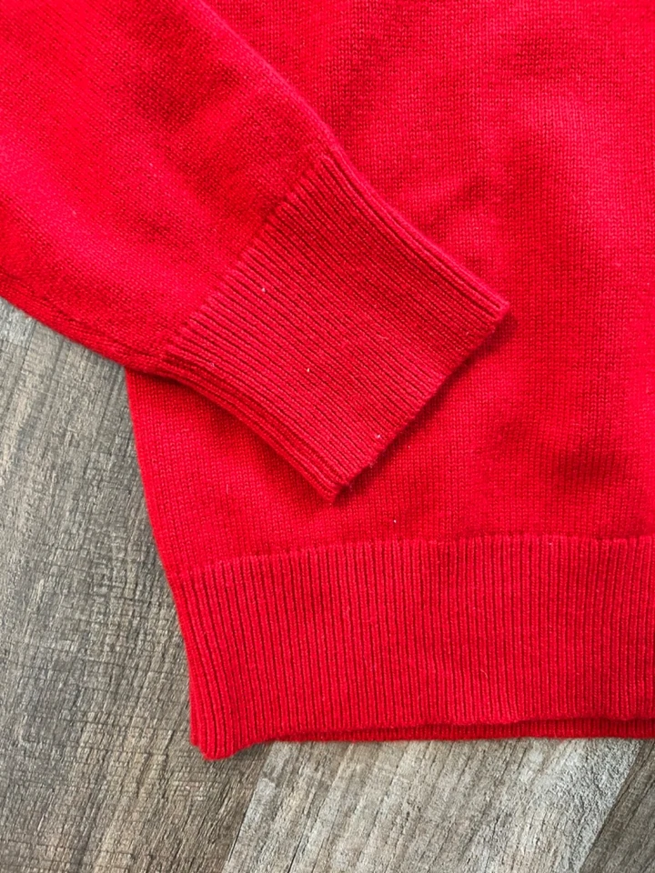 rag bone red merino cashmere have a nice day crew relaxed sweater Medium - Image 3 of 4