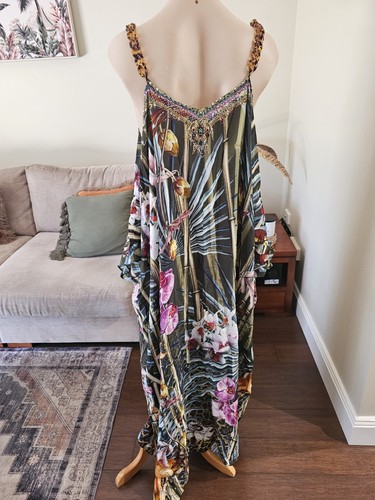CAMILLA Passport to Paradise shoestring strap kaftan O/S worn once - Picture 18 of 23