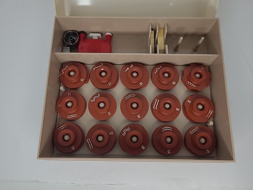 Pattern Cam Set Vintage Kenmore Sewing Machine Accessory 30 Types With Case - Picture 9 of 11