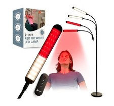 Near Infrared Light Therapy Red Light Therapy Body Lamp 216 LED,Dual Head...