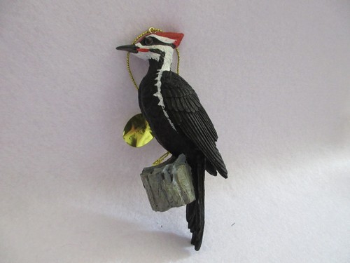 Pileated Woodpecker Danbury Mint Songbird Christmas Ornament - Mint W/ Card - Picture 3 of 4