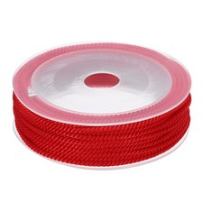 Trim Cord Rope 3mm Nylon Twisted Braid Trim Rope 0.12" 7.6 Yards Red