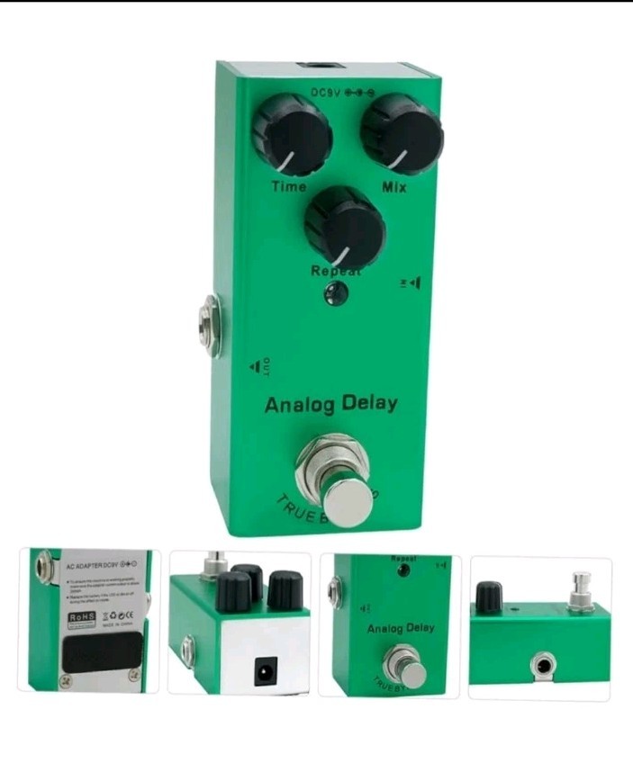 Mini Analog Delay Electric Guitar Effects Pedal Single Type DC 9V True Bypass
