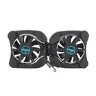 Slim Laptop Cooling Pad Dual Silent Fans Adjustable Foldable Arms USB Powered
