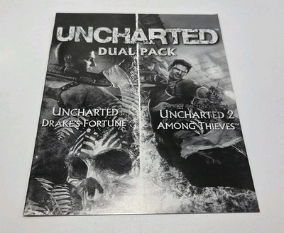 Uncharted Dual Pack Drake's Fortune & Uncharted 2 Among Thieves PS3 Game Manual 