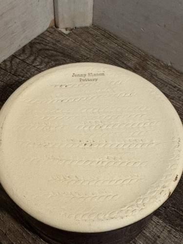 Jenny Blasen Keramik lila Garn Schale glasiert Zauber Basteln - Bild 6 von 7