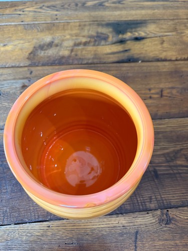 Vintage Orange Schlacke Glas Keksdose Bittersüß - L.E. schmied ???-Herbstdeko-Honig - Bild 11 von 13