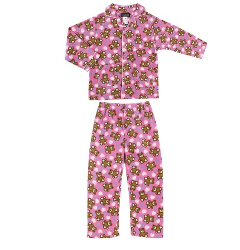 Women's Fleece 2 Piece Sleepwear Button Up Drawstring Waist Pajama Set - Picture 13 of 24