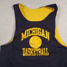 Maillot Vintage NCAA Michigan Wolverines Chris Webber #4 - Taille 44 Adulte, Jaune, Officiel DeLong