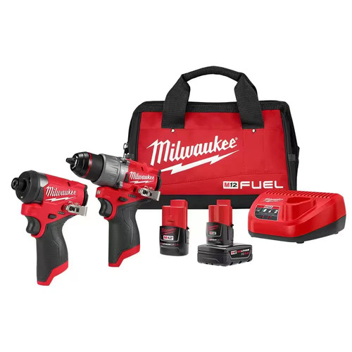Milwaukee 3497-22 M12 FUEL 12V 2-Tool Combo Kit (Hammer Drill & Impact Driver)