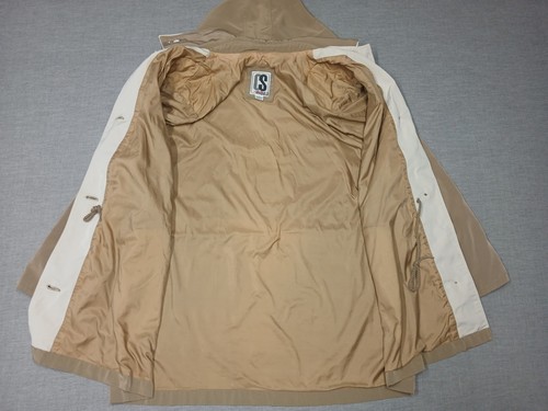 CS Signature Hooded Anorak Jacket Large Khaki Brown Soft Lined Adjustable Fit - Picture 2 of 7