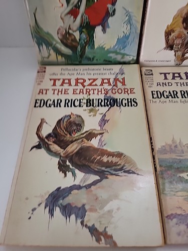Lot of 12 Edgar Rice Burroughs Ace SF Frazetta / Krenkel ART PB   2-Tarzan - Bild 3 von 8