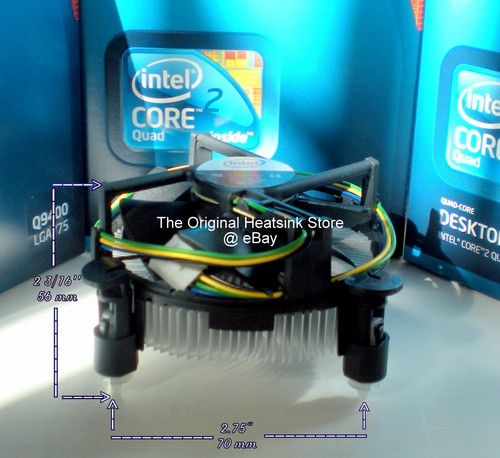 Socket LGA775 CPU Cooler Heatsink + Fan for Intel Q9000 Q8000 95W Processors New - Picture 4 of 5