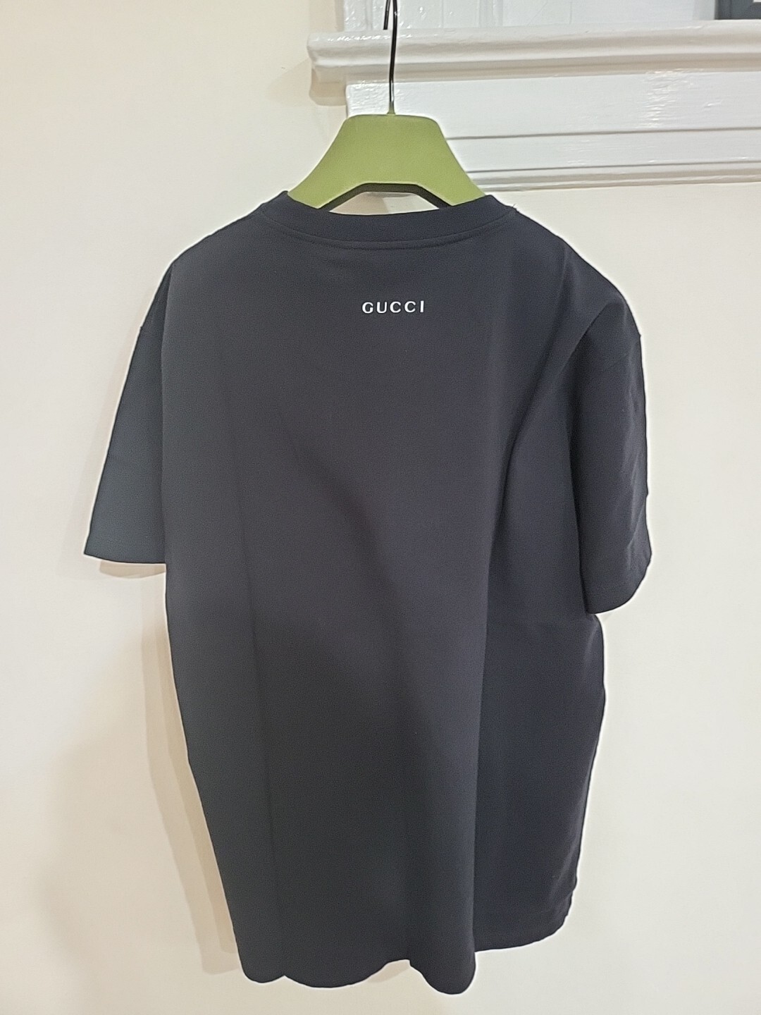 New Gucci x Disney Donald Duck Logo Shirt Size XS Crewneck Oversize Style Black thumbnail 4