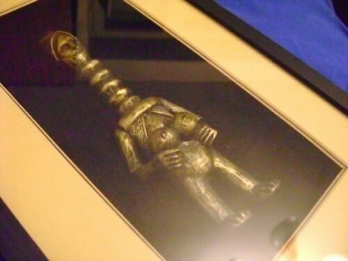 Vintage Ndebele Figurine Brass Woman Black Desing Shop - Bild 4 von 5