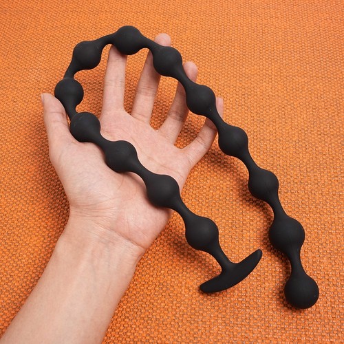 Super Long Anal Butt Plug Beads Dildo Massager Vagina Anus Dilator for Men Women - Picture 47 of 47