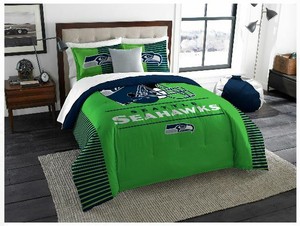 Seattle Seahawks NFL Licensed Logo Draft King Comforter ...