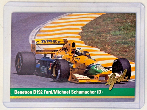 1992 Grid Motorcard Formel 1 Racing Cards F1 Michael Schumacher Rookie Rc #18