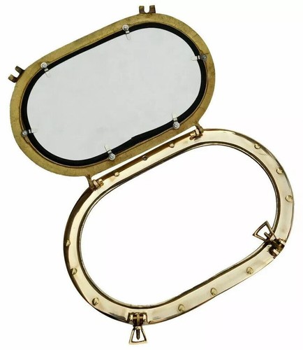 Hublot miroir de forme ovale hublot fenêtres de bateau maritime hublot,... - Picture 3 of 5