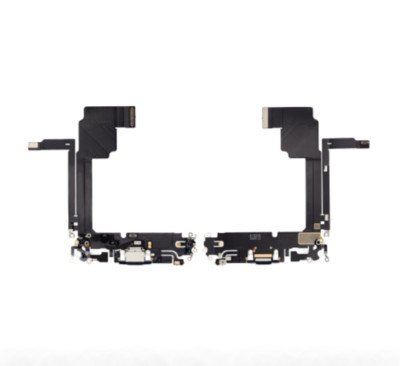 Charging Port Flex Cable Compatible For iPhone 15 Pro Max (White Titanium)