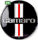 CHEVROLET CAMARO EMBOSSED METAL CIRCLE SIGN