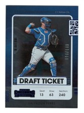 Salvador Perez /149 2021 Panini Contenders Draft Ticket Blue #18 Baseball Card