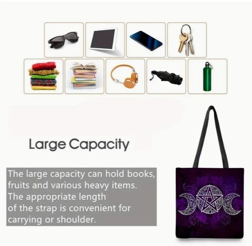 Bolso de Mano PURPLE TRIPLE MOON GODDESS - Imagen 5 de 6