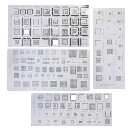4 Pieces Universal BGA Stencil for Phone Repair Shop Multifunctional Portable - Zdjęcie 5 z 11