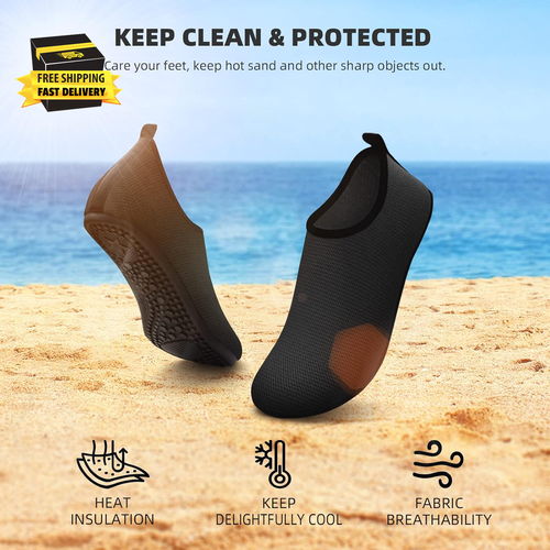 Water Shoes for Women Men Quick-Dry Aqua Socks Swim Beach Barefoot Yoga Exercise - Picture 2 of 7