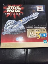 NEW 1999 Vintage Star Wars Episode 1 Gungan Sub Puzz3D Mini 66 Piece Puzzle
