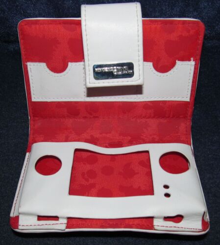 Nintendo DS White with Red Interior Wallet Storage Case - Picture 3 of 3
