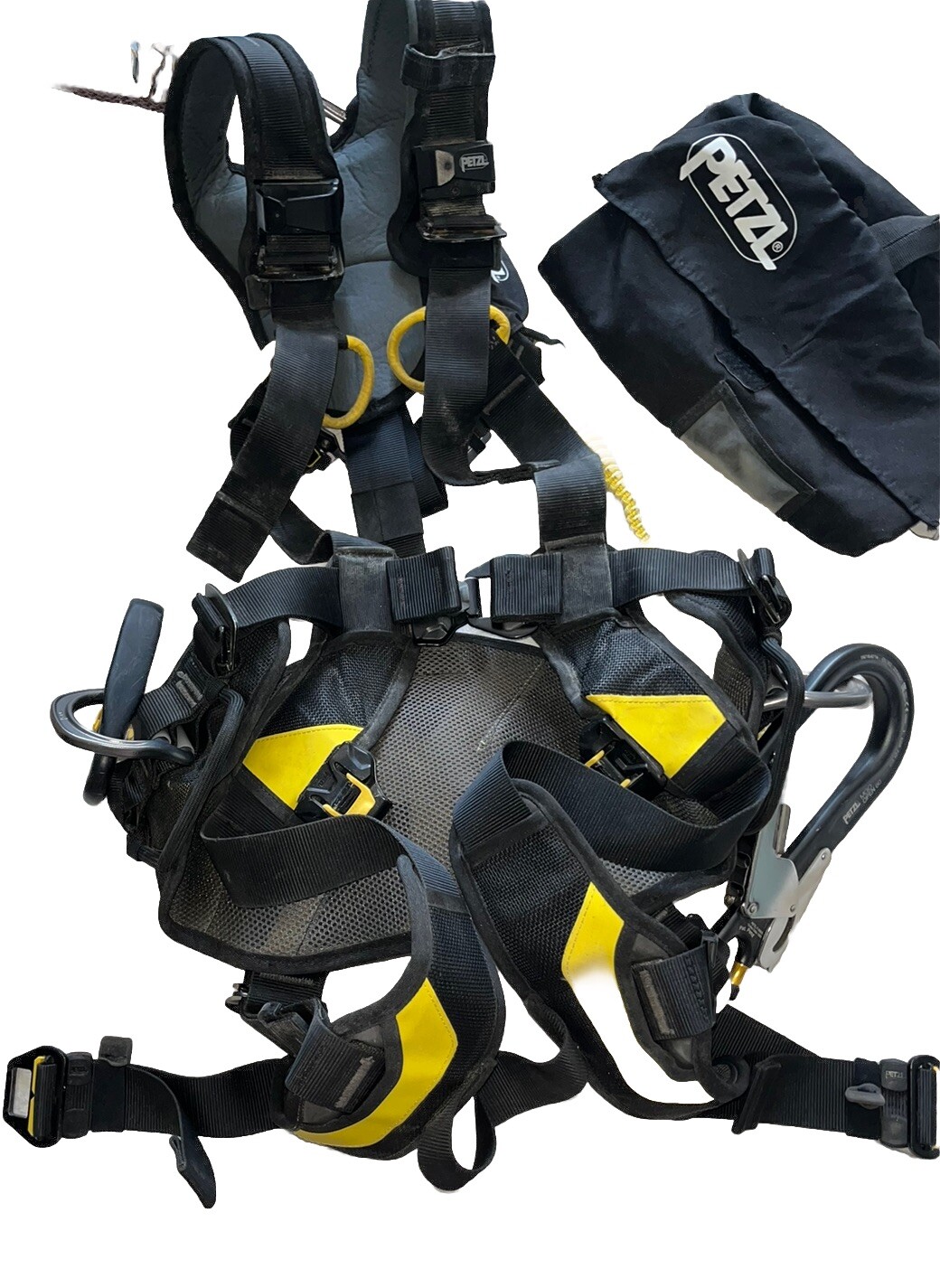 Arnés de cuerpo completo Petzl VOLT Fast LT talla grande 2 con cuerda absorbente MGO 60 Contr