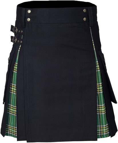 Herren Langlebig Rock Plissee Hochland Lässiger Kilt Schottischer Faltenrock DE - Bild 20 von 54