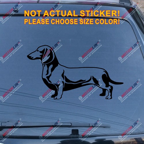 Dachshund Dog Puppy Decal Sticker Car Vinyl die cut no background pick size - Picture 11 of 16