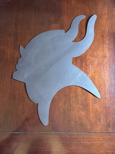 Imán de refrigerador de auto extra grande Minnesota Vikings logotipo con licencia NFL cara de hombre - Imagen 4 de 6