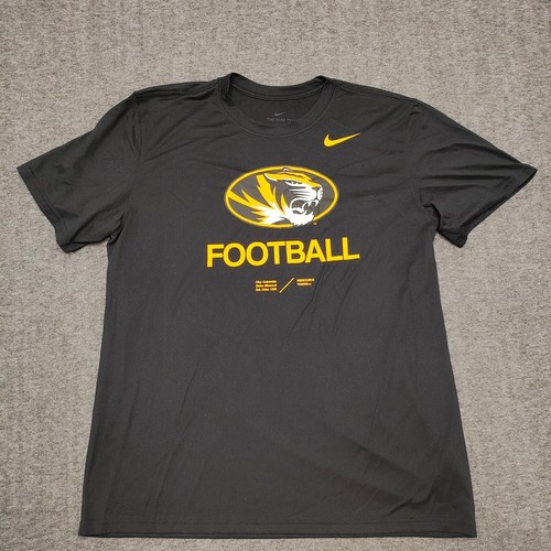 Nike Columbia State Missouri Tigers Shirt Mens XL Black Crew Neck Graphic Print