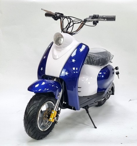 Scooter Vespa eléctrico 250W 24Voltios 12Ah para niños. Ariabikes.com edades 5 - 10 - Imagen 4 de 7