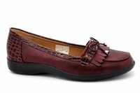 Cushion Walk Womens Uk 7 E Wide Fit Red Wine Croc Print Bow Moccasin Shoes Cushion Walk Womens Uk 7 E Wide Fit Red Wine Croc Print Bow Moccasin Shoes