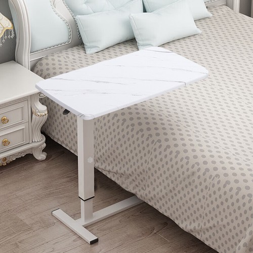 Height Adjustable Mobile Over Bed Chair Table Hospital Overbed Laptop Tray Stand - Picture 88 of 118